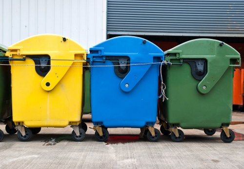 Professional rubbish clearance service removing old furniture