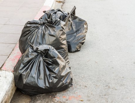Modern trash collection technology in action