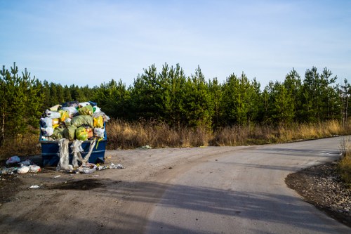 Commercial waste collection services handling furniture disposal