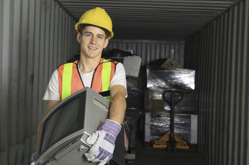 Furniture disposal service at work